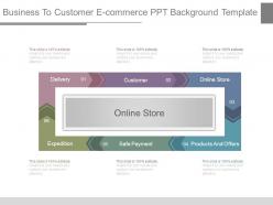 Business to customer e commerce ppt background template