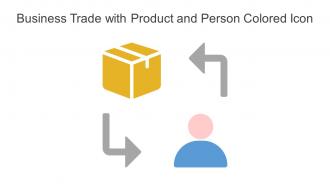 Business Trade With Product And Person Colored Icon In Powerpoint Pptx Png And Editable Eps Format