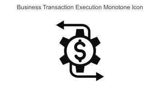 Business Transaction Execution Monotone Icon In Powerpoint Pptx Png And Editable Eps Format