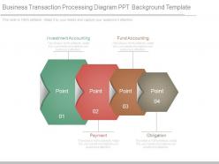 Business transaction processing diagram ppt background template