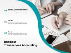 Business transactions accounting ppt powerpoint presentation infographics slideshow cpb