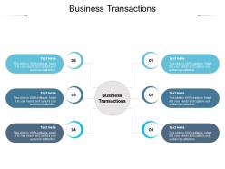 Business transactions ppt powerpoint presentation show infographic template cpb