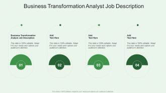 Business Transformation Analyst Job Description In Powerpoint And Google Slides Cpb