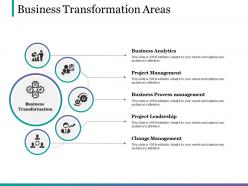 Business transformation areas powerpoint slides templates