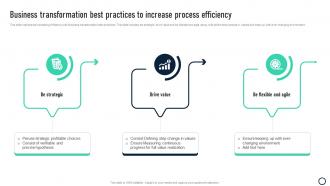 Business Transformation Best Practices To Increase Process Efficiency
