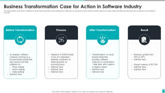 Business Transformation Case For Action In Software Industry