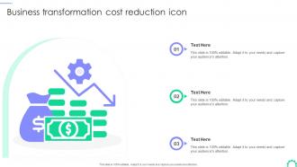 Business Transformation Cost Reduction Icon