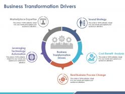 Business transformation drivers ppt example file