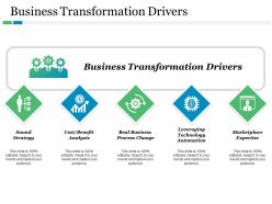 Business transformation drivers ppt summary slide download