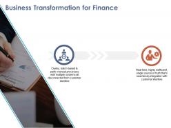 Business transformation for finance ppt designs download