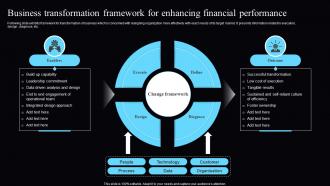 Business Transformation Framework For Enhancing Financial Performance