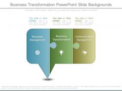 Business transformation powerpoint slide backgrounds