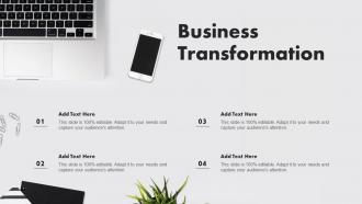 Business Transformation Ppt Powerpoint Presentation Summary Demonstration