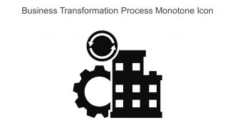 Business Transformation Process Monotone Icon In Powerpoint Pptx Png And Editable Eps Format