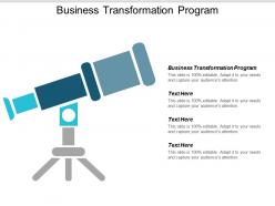 Business transformation program ppt powerpoint presentation ideas pictures cpb