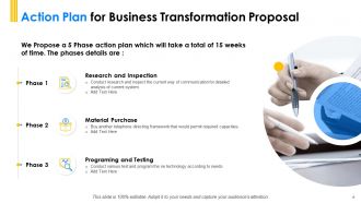 Business Transformation Proposal Powerpoint Presentation Slides