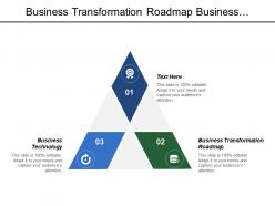 Business Transformation Roadmap Business Technology Application Assets Valuation