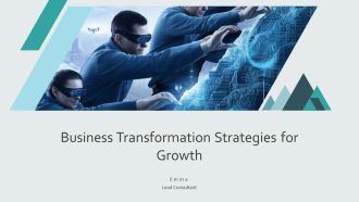 Business Transformation Strategies For Growth PPT Outline AT