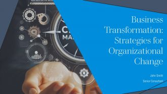 Business Transformation Strategies For Organizational Change PPT Outline AT