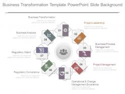Business transformation template powerpoint slide background