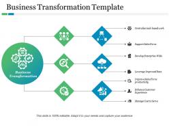 Business transformation template ppt summary slideshow