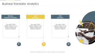 Business Translator Analytics In Powerpoint And Google Slides Cpb