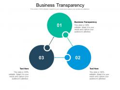 Business transparency ppt powerpoint presentation tips cpb
