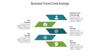 Business travel costs average ppt powerpoint presentation icon model cpb