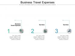 Business travel expenses ppt powerpoint presentation gallery influencers cpb