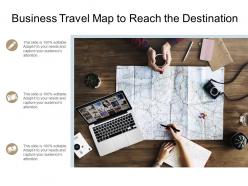 Business travel map to reach the destination