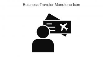 Business Traveler Monotone Icon In Powerpoint Pptx Png And Editable Eps Format