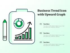 Business Trend Icon With Upward Graph