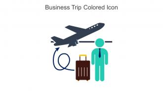 Business Trip Colored Icon In Powerpoint Pptx Png And Editable Eps Format