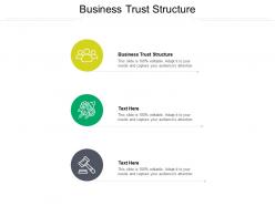 Business trust structure ppt powerpoint presentation show tips cpb