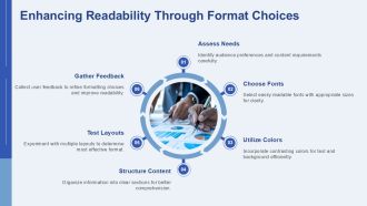 Business Two Column Text Strategies PPT Guidelines AT Idea Content Ready