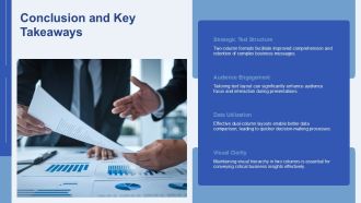 Business Two Column Text Strategies PPT Guidelines AT Colorful Content Ready
