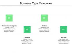 Business type categories ppt powerpoint presentation outline layout cpb