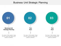 Business unit strategic planning ppt powerpoint presentation ideas graphics pictures cpb