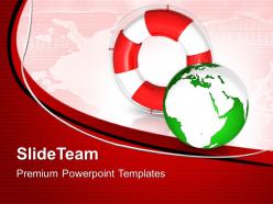 Business unit strategy powerpoint templates rescue icon world global ppt designs