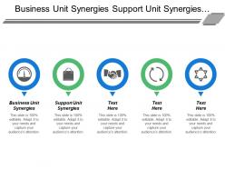Business Unit Synergies Support Unit Synergies Strategic Learning