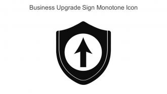 Business Upgrade Sign Monotone Icon In Powerpoint Pptx Png And Editable Eps Format