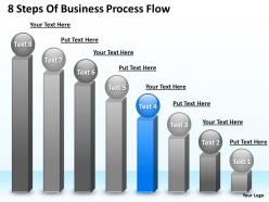 Business use case diagram example 8 steps of process flow powerpoint templates