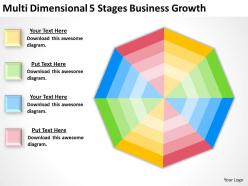 Business Use Case Diagram Multi Dimensional 5 Stages Growth Powerpoint Slides 0522