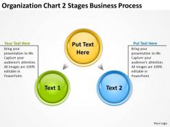 Business Use Case Diagram Organization Chart 2 Stages Process Powerpoint Slides 0522