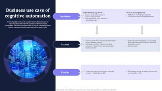 Business Use Case Of Cognitive Automation