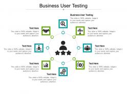 Business user testing ppt powerpoint presentation outline graphics tutorials cpb