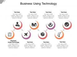 Business using technology ppt powerpoint presentation portfolio clipart cpb
