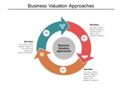 Business valuation approaches ppt powerpoint presentation professional background cpb