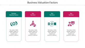 Business Valuation Factors Ppt Powerpoint Presentation Ideas Format Cpb