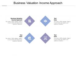 Business valuation income approach ppt powerpoint presentation ideas graphics cpb